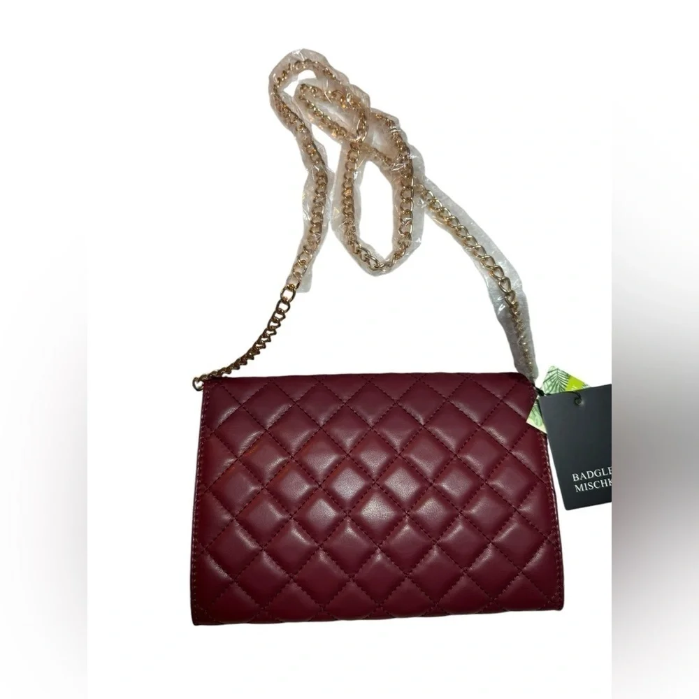 Badgley Mischka Crossbody Diamond Quilted